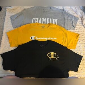 Men’s Champion Tee’s
Qty: 3
Size: XL
